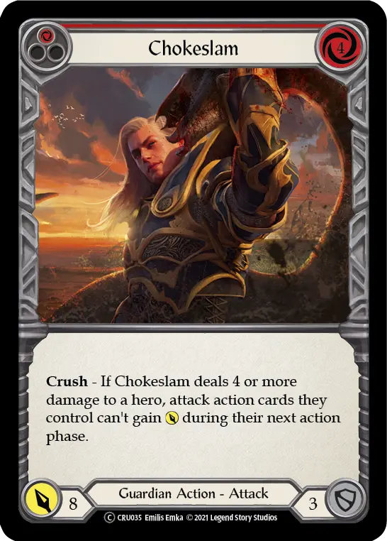 Card: Chokeslam (red)