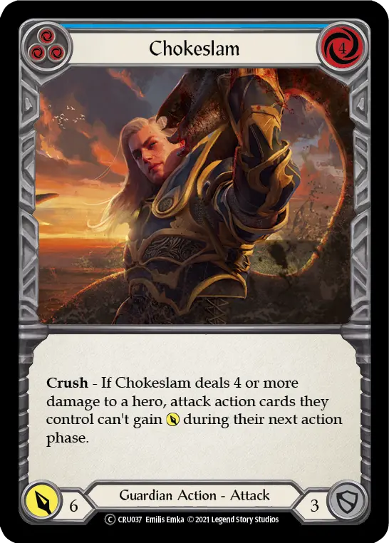 Card: Chokeslam (blu)