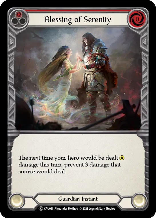 Card: Blessing of Serenity (red)
