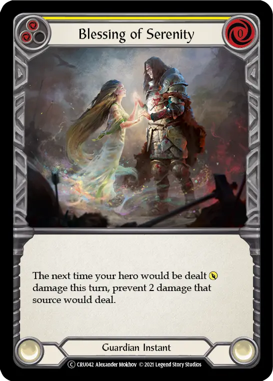 Card: Blessing of Serenity (yel)