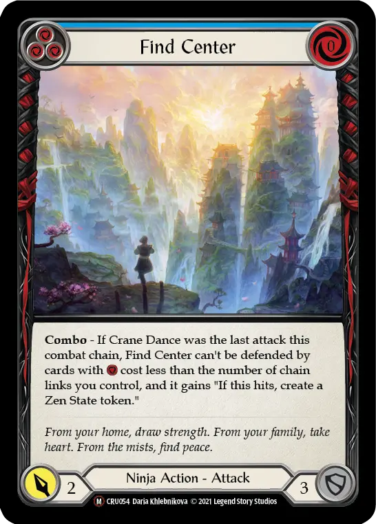 Card: Find Center (blu)