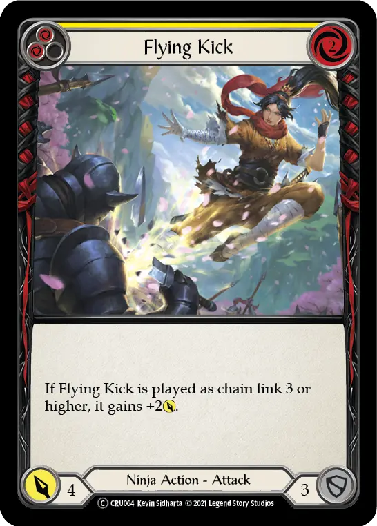 Card: Flying Kick (yel)