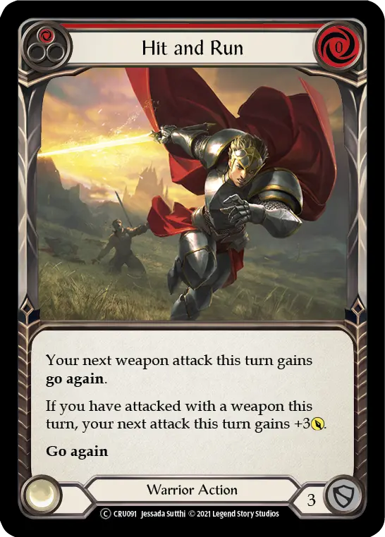 Card: Hit and Run (red)