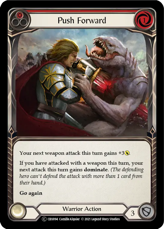 Card: Push Forward (red)