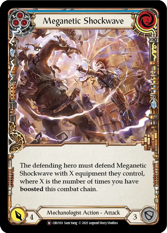 Card: Meganetic Shockwave (blu)