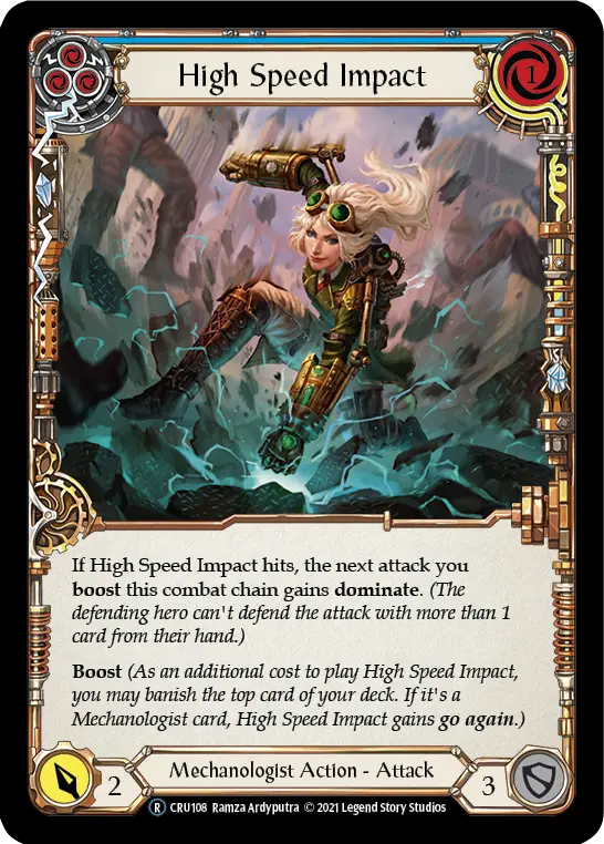Card: High Speed Impact (blu)