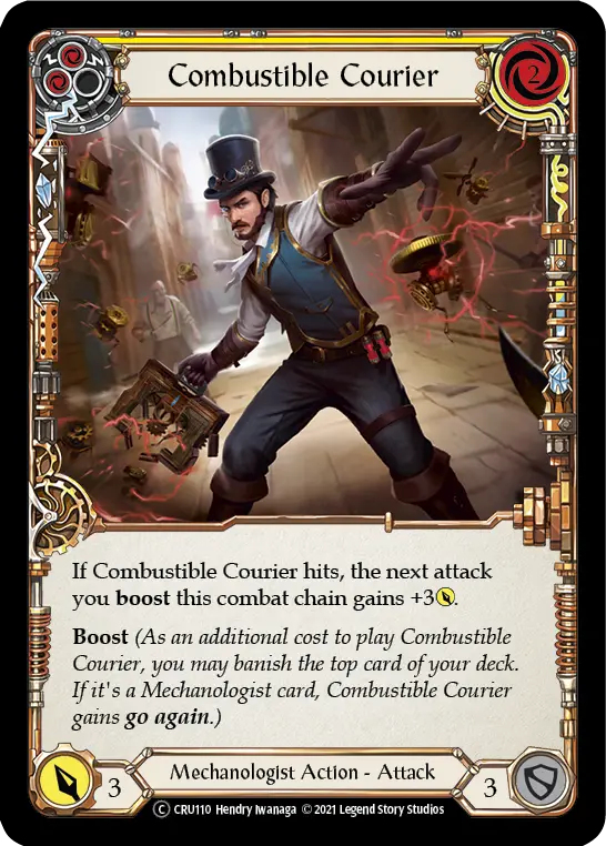 Card: Combustible Courier (yel)