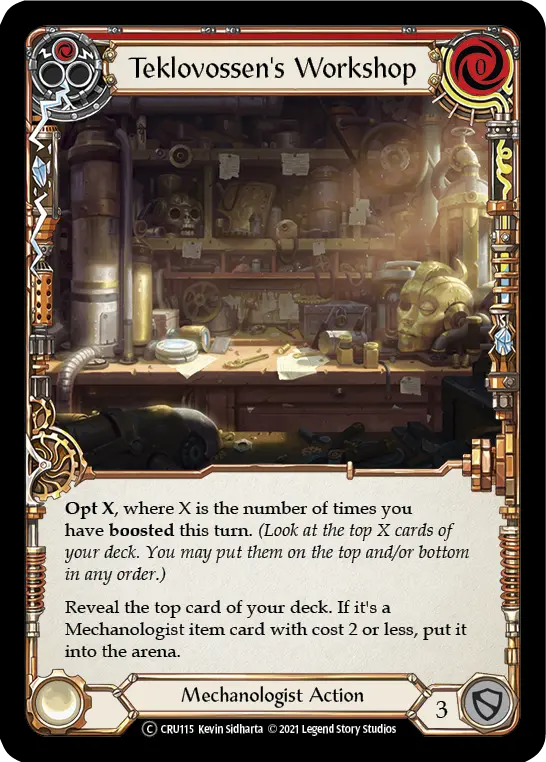 Card: Teklovossen's Workshop (red)