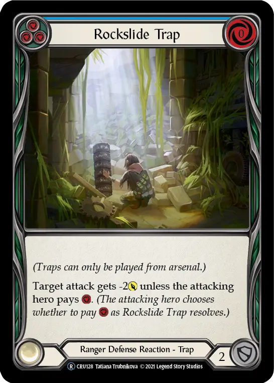 Card: Rockslide Trap (blu)