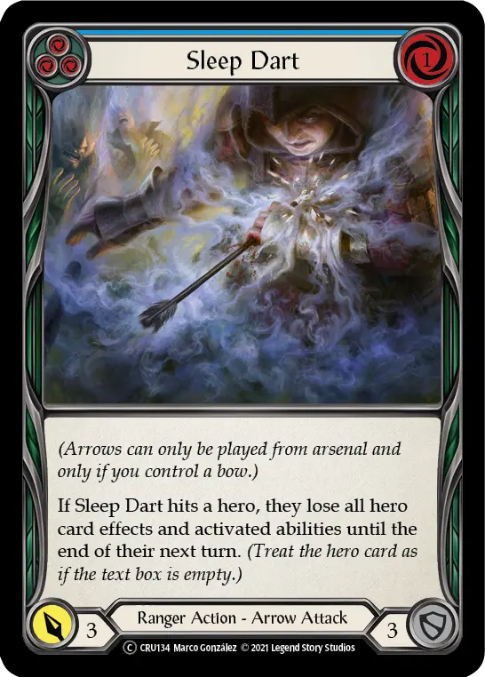 Card: Sleep Dart (blu)