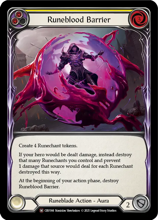 Card: Runeblood Barrier (yel)