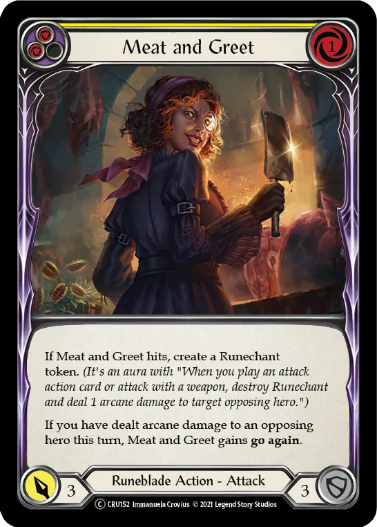 Card: Meat and Greet (yel)