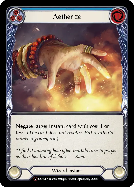 Card: Aetherize (blu)