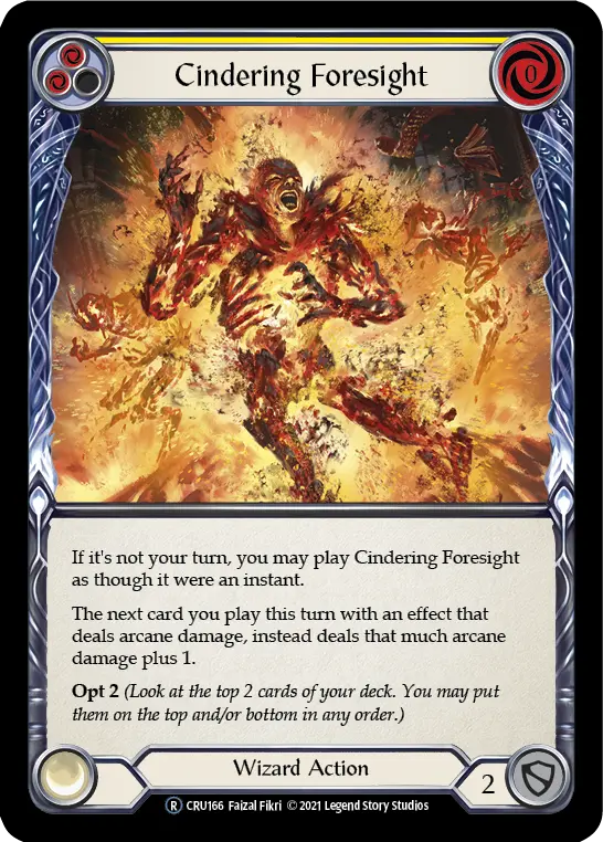 Card: Cindering Foresight (yel)