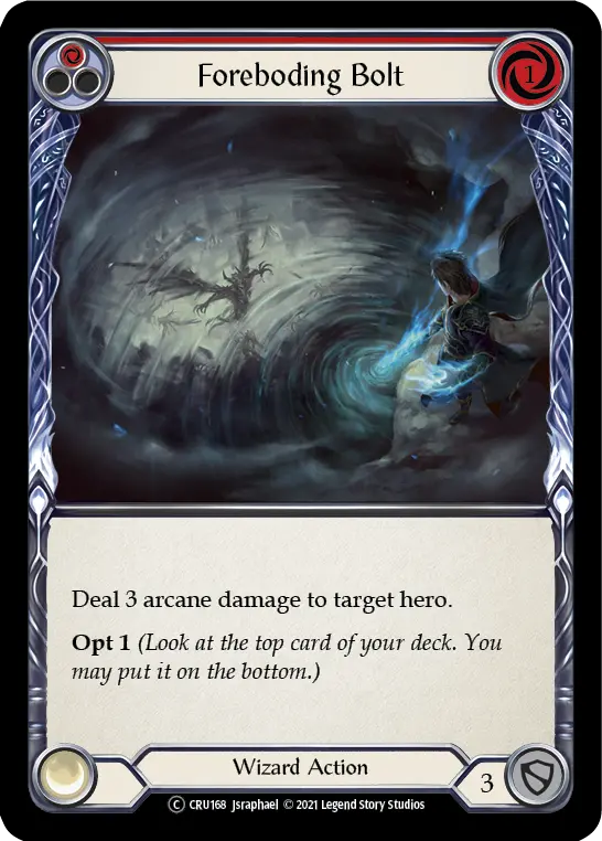 Card: Foreboding Bolt (red)