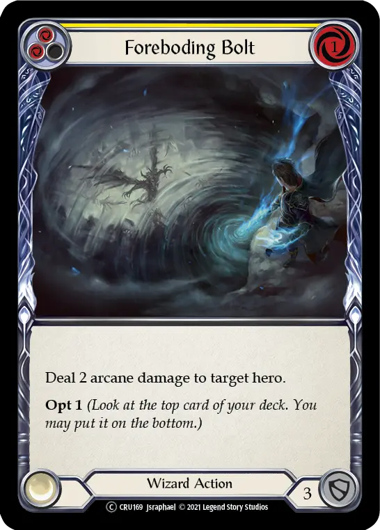 Card: Foreboding Bolt (yel)