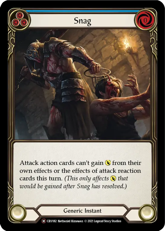 Card: Snag (blu)