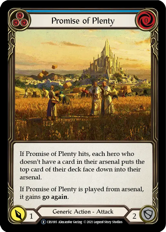 Card: Promise of Plenty (blu)