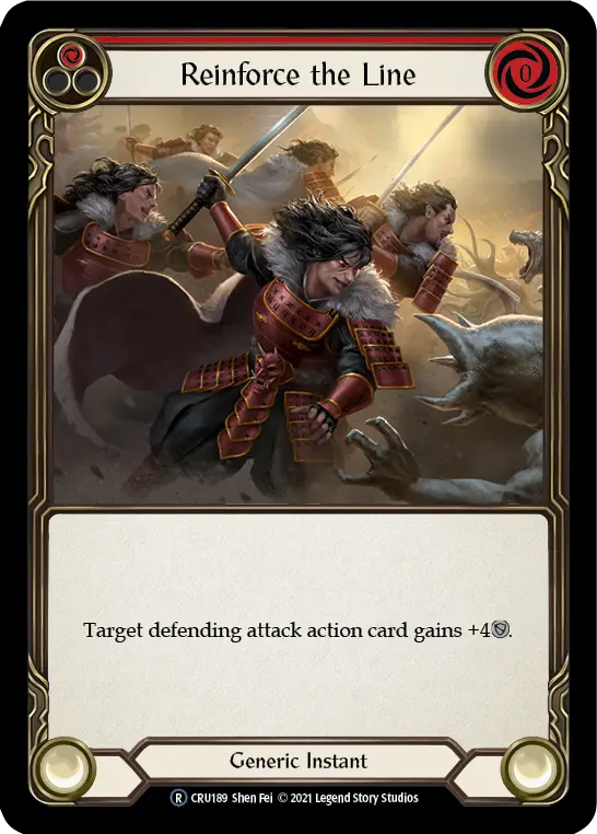 Card: Reinforce the Line (red)