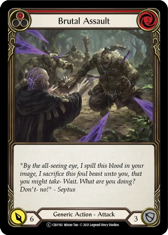 Card: Brutal Assault (red)