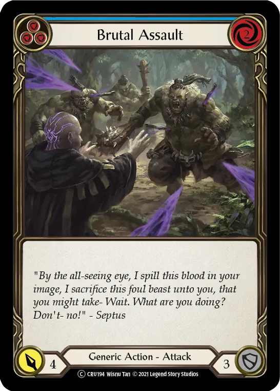 Card: Brutal Assault (blu)