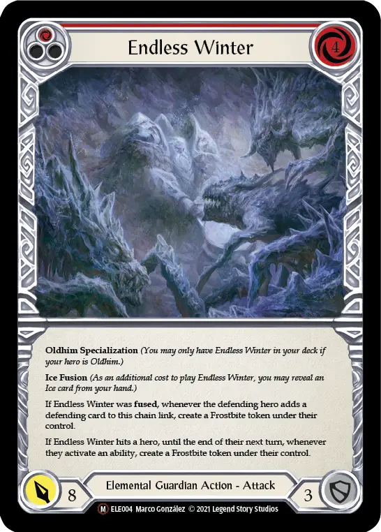 Card: Endless Winter (red)