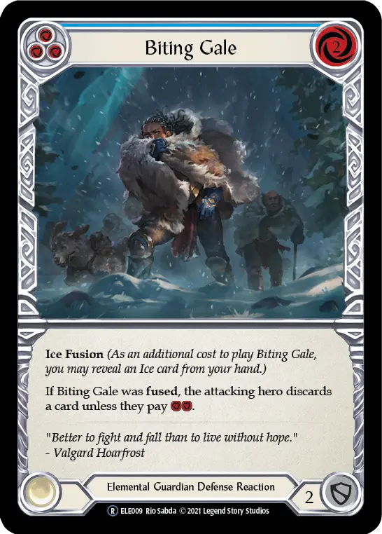 Card: Biting Gale (blu)