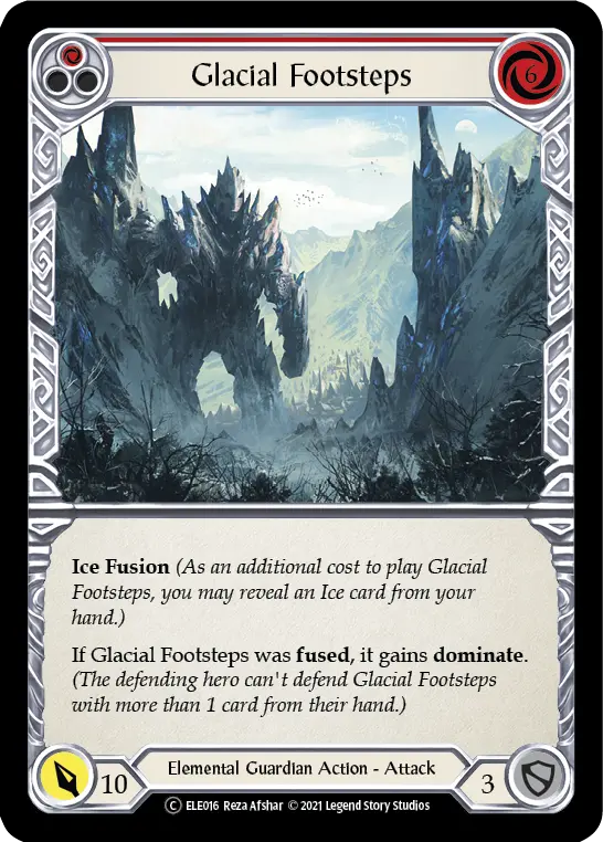 Card: Glacial Footsteps (red)
