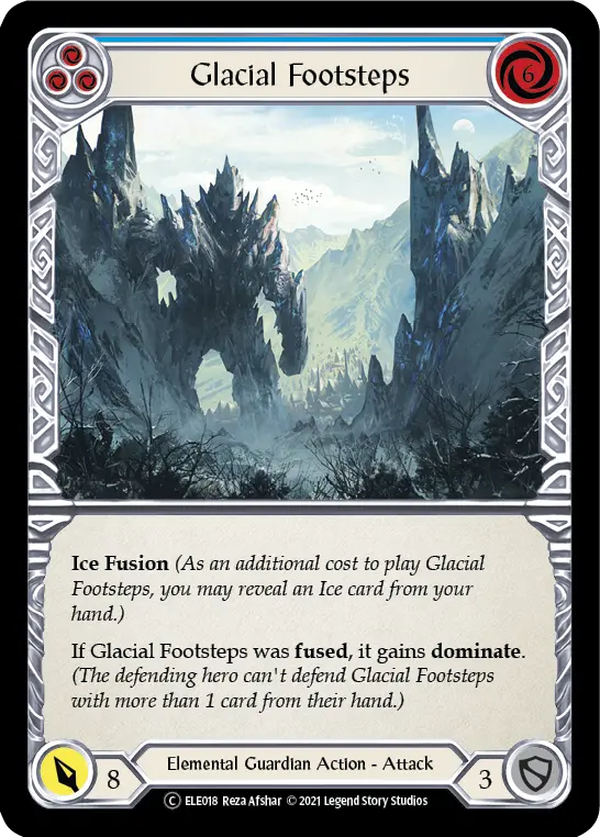 Card: Glacial Footsteps (blu)