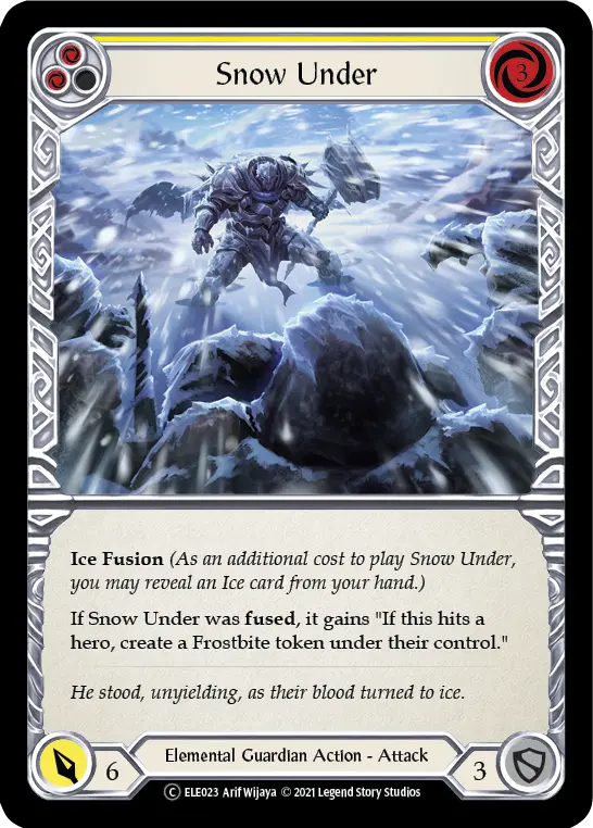 Card: Snow Under (yel)