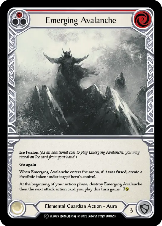 Card: Emerging Avalanche (red)