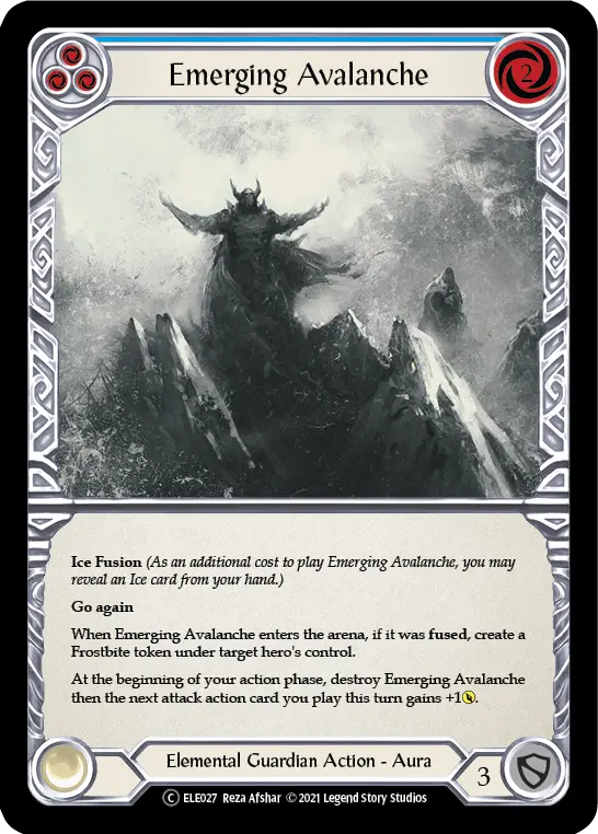 Card: Emerging Avalanche (blu)