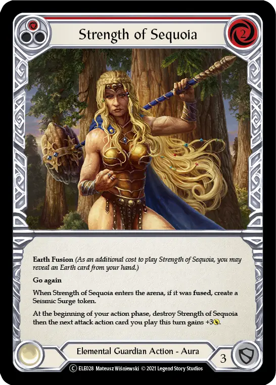 Card: Strength of Sequoia (red)
