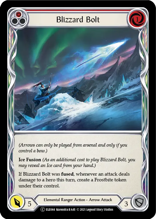 Card: Blizzard Bolt (red)