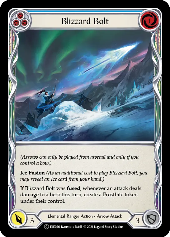 Card: Blizzard Bolt (blu)
