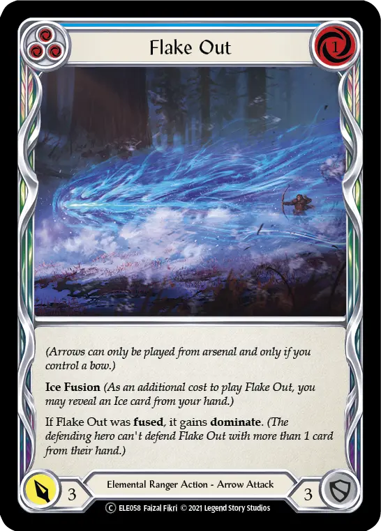 Card: Flake Out (blu)