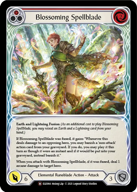 Card: Blossoming Spellblade (red)