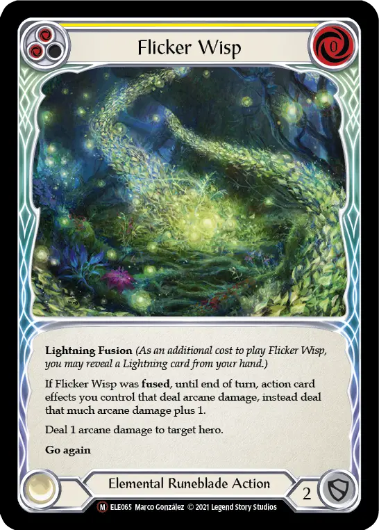 Card: Flicker Wisp (yel)