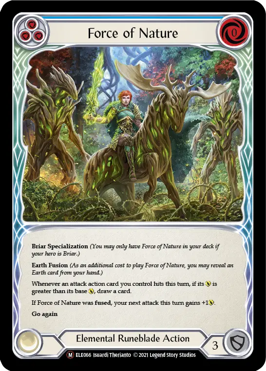 Card: Force of Nature (blu)