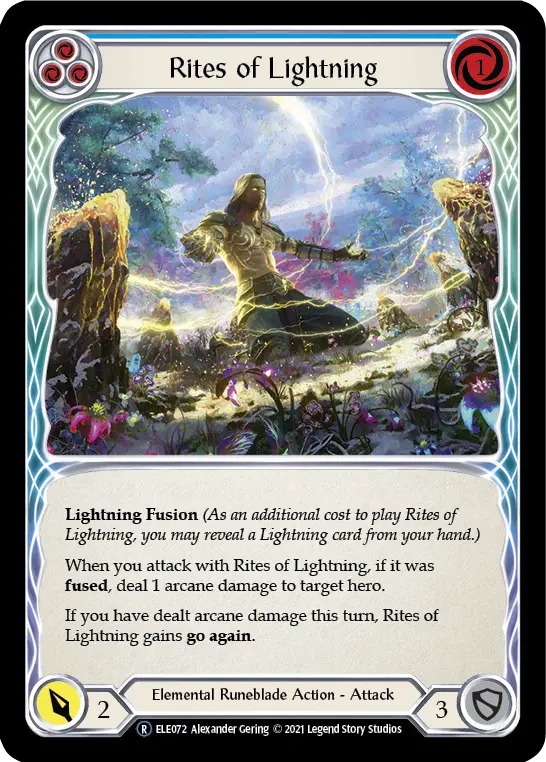 Card: Rites of Lightning (blu)