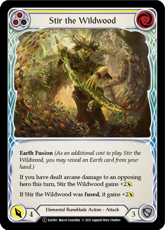 Card: Stir the Wildwood (yel)