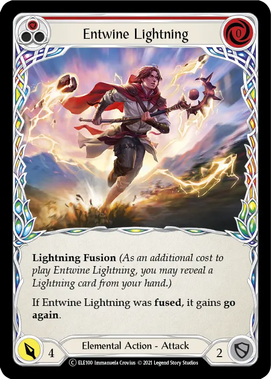 Card: Entwine Lightning (red)