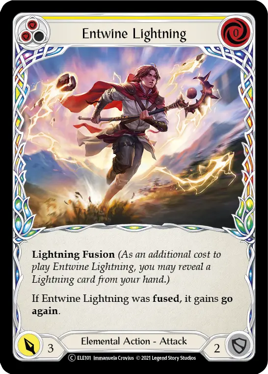 Card: Entwine Lightning (yel)