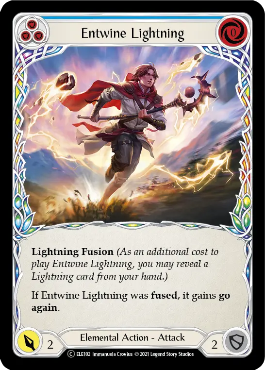 Card: Entwine Lightning (blu)