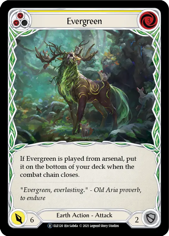 Card: Evergreen (yel)
