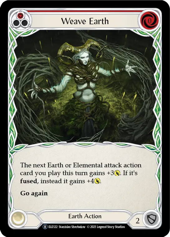 Card: Weave Earth (red)