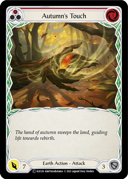 Card: Autumn's Touch (red)