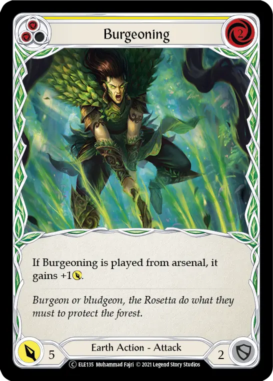 Card: Burgeoning (yel)