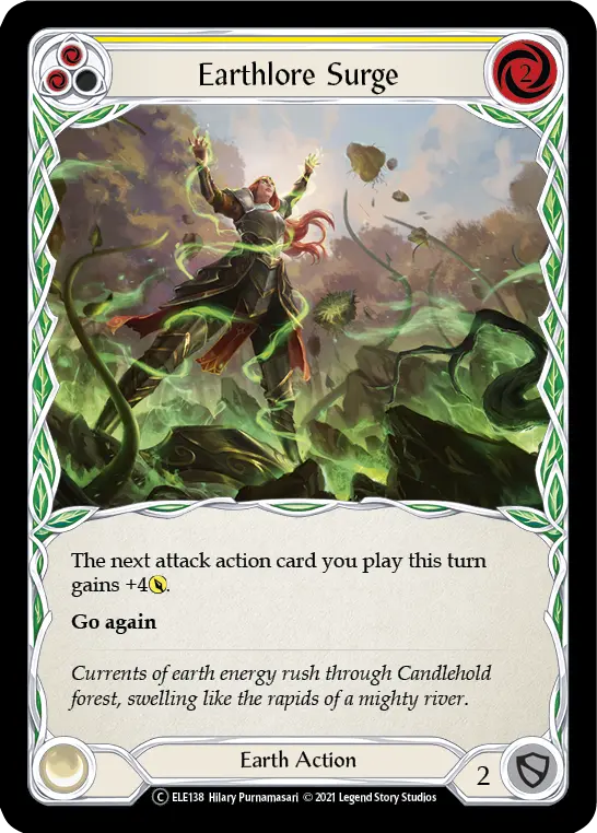 Card: Earthlore Surge (yel)