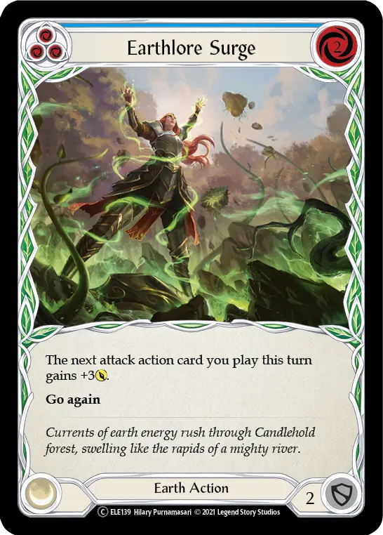 Card: Earthlore Surge (blu)